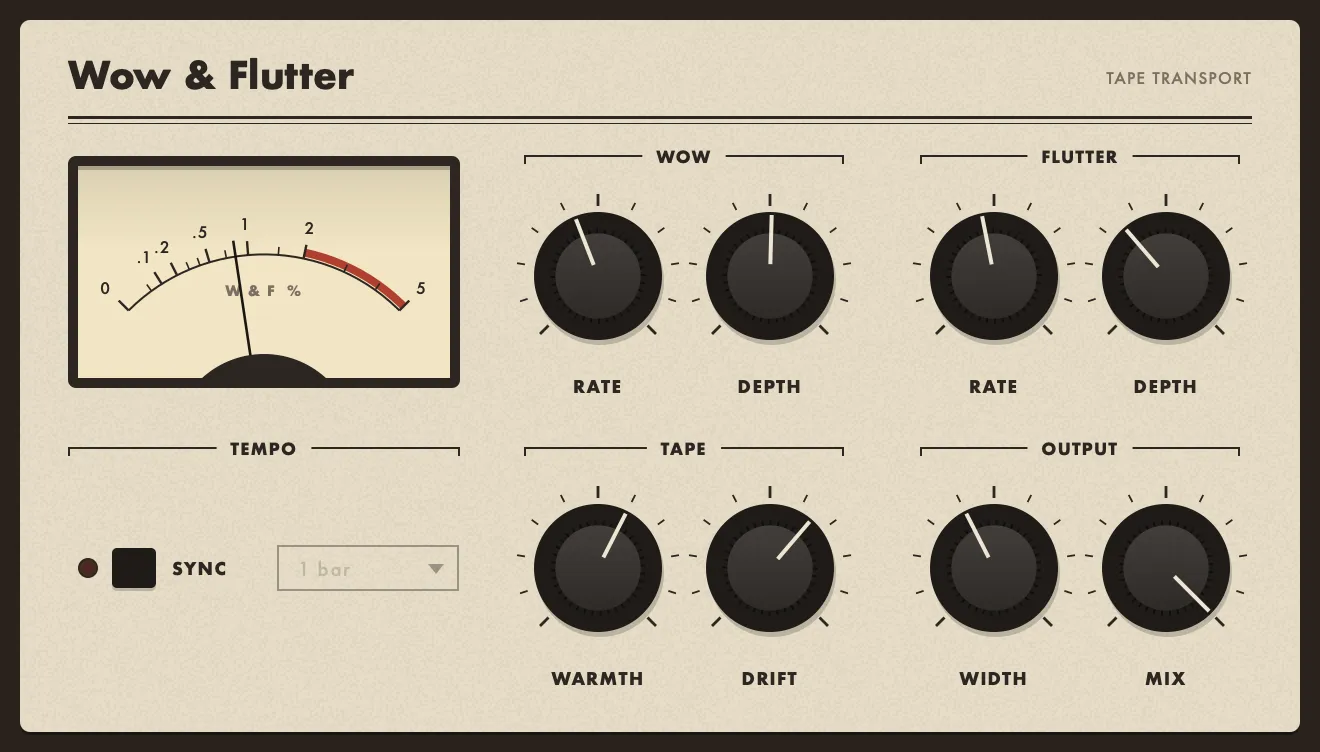 Wow & Flutter: the Worn Cassette preset